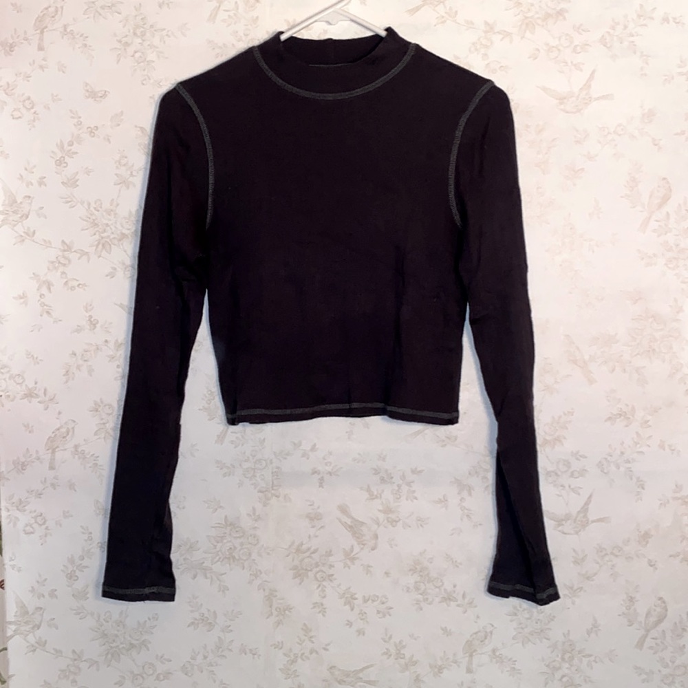 Mock Neck American Eagle Long Sleeve